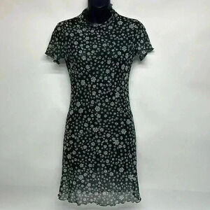 Love, fire extra small, Y2K Daisy, black sheer dress